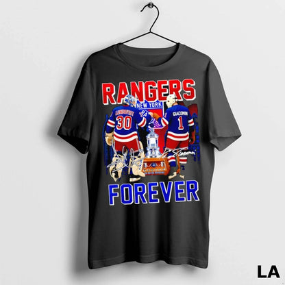 Original Henrik Lundqvist And Eddie Giacomin New York Rangers Hockey