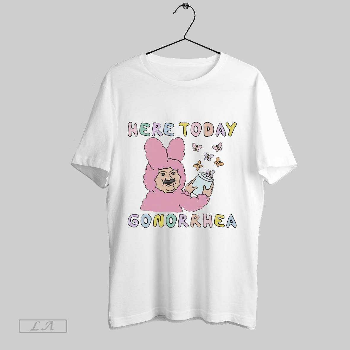 Original Here Today Gonorrhea Butterflies Sweatshirt Modern Art