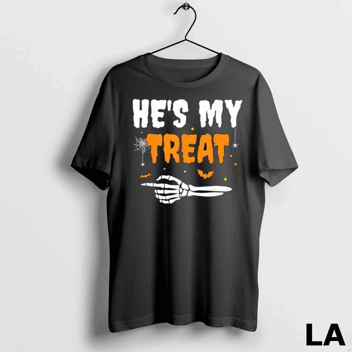Original Hes My Treat Skeleton Halloween Matching Couples Ladies