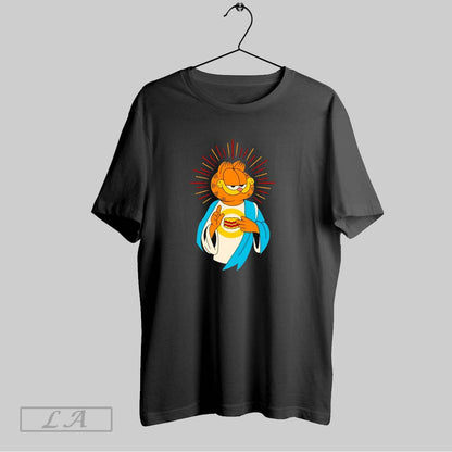 Original Holy Lasagna Jesus Garfieid Hoodie Retro Art