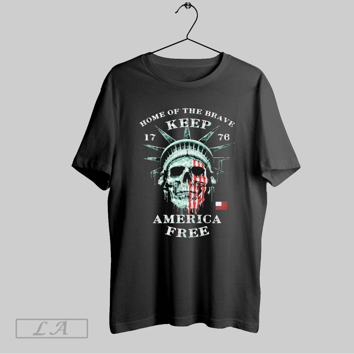 Original Home Brave Keep America Free 1776 Liberty Skull Sweatshirt