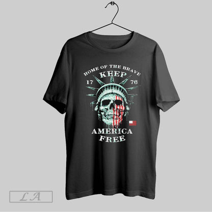 Original Home Brave Keep America Free 1776 Liberty Skull Sweatshirt