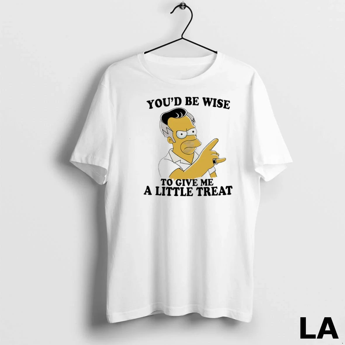 Original Homer Simpson Youd Be Wise To Give Me Little Treat Tank Top