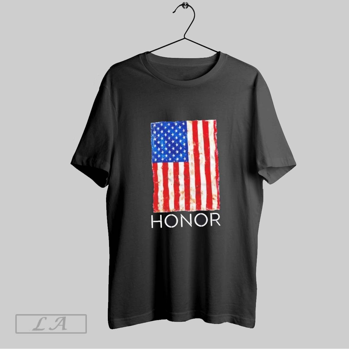 Original Honor Grit Stencil Patriot Us Flag Long Sleeve Exclusive