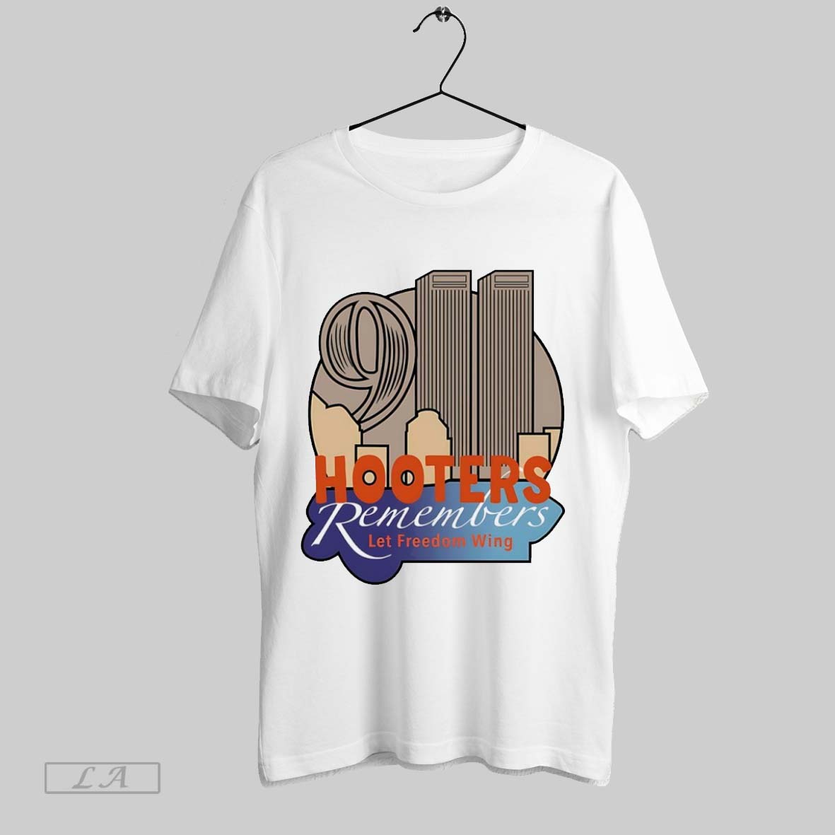 Original Hooters Remembers 911 Let Freedom Wing TShirt Exclusive Look