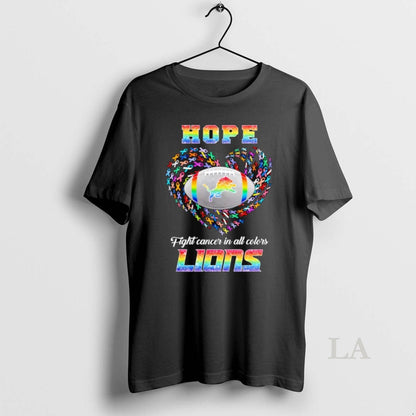 Original Hope Detroit Lions Fight Cancer All Colors Hoodie Classic