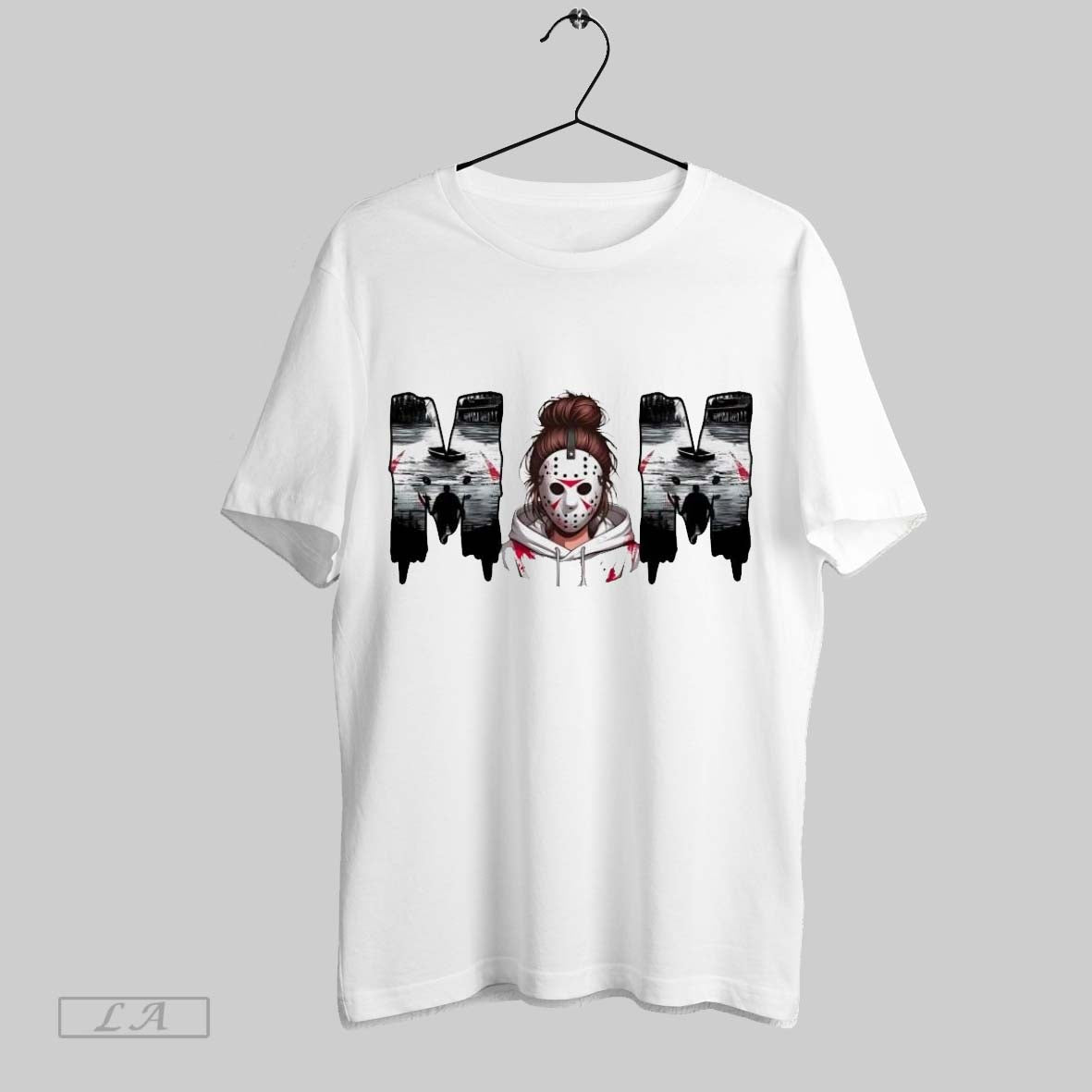 Original Horror Movies Mom Messy Bun Halloween Ladies Tank Top Unique