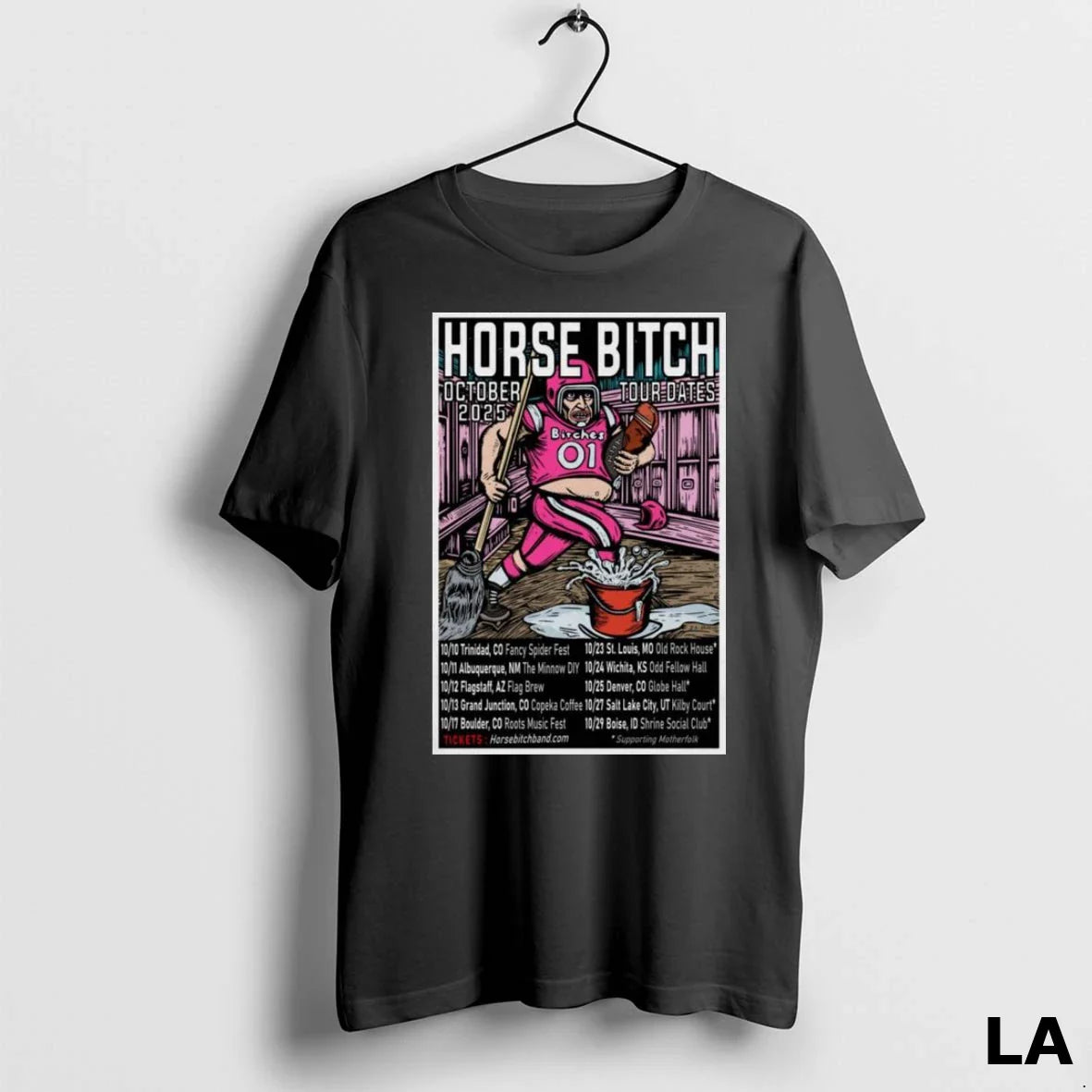 Original Horse Bitch Oct Tour Dates October 2025 Long Sleve Shirt