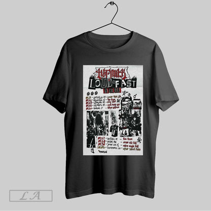 Original Hot Milk Loud And Fast Usa America Tour 2025 Festival Shirt