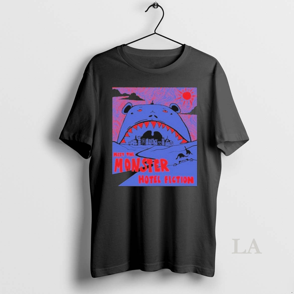 Original Hotel Fiction Meet Monster Shirt Authentic Merch