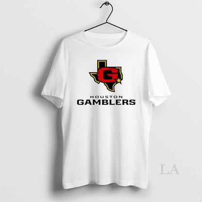 Original Houston Gamblers Lockup Logo Tank Top Stylish Art
