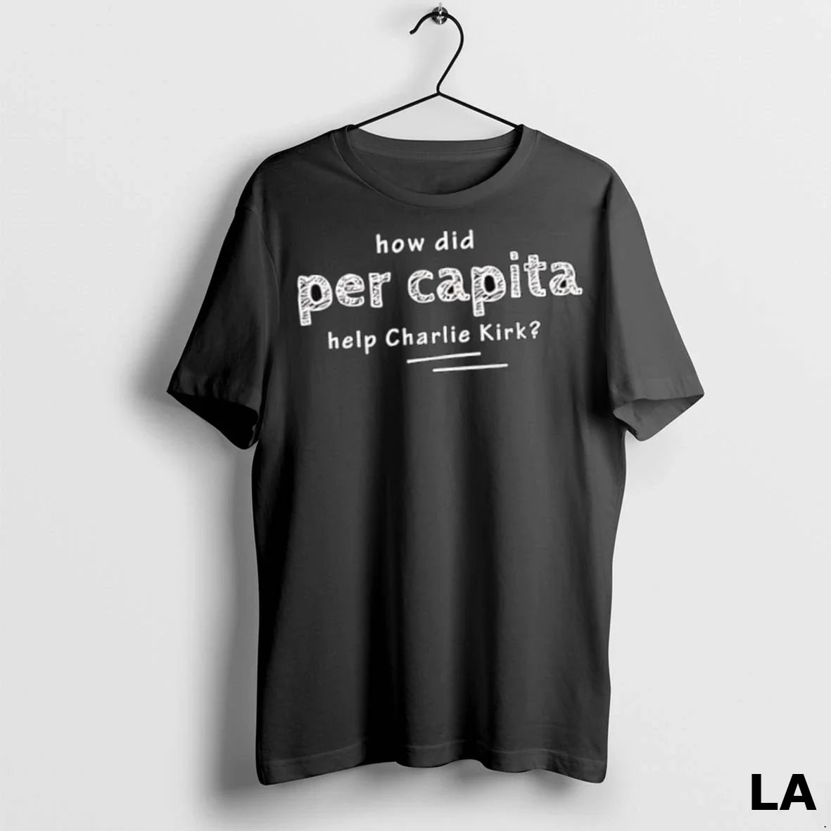 Original How Did Per Capia Help Charlie Kirk TShirt Authentic Art