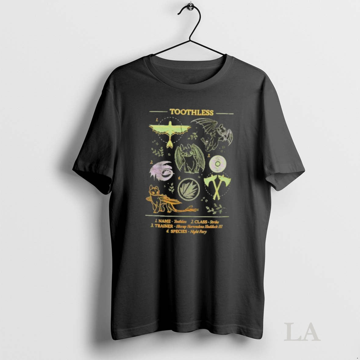 Original How To Train Your Dragon Toothless Diagram Long Sleeve