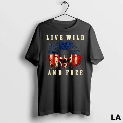 Original Hunting Live Wild And Free Hoodie Designer Art
