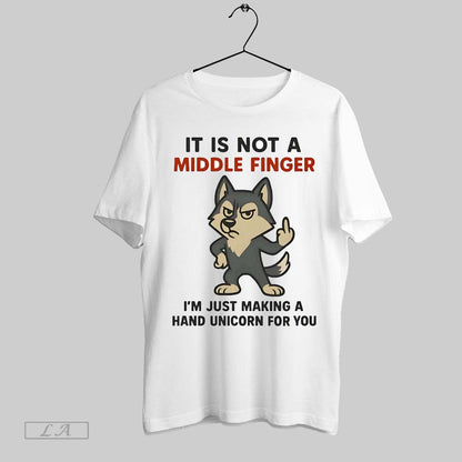 Original Husky It Is Not Middle Finger Im Just Making Hand Unicorn