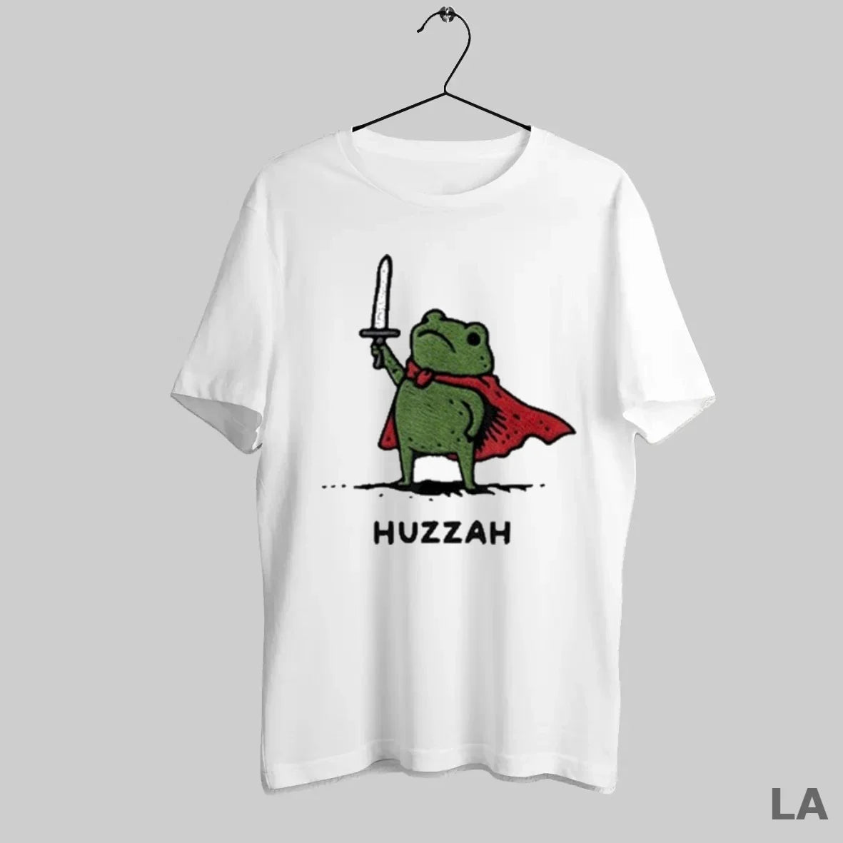 Original Huzzah Frog Knight Tee Authentic Fashion
