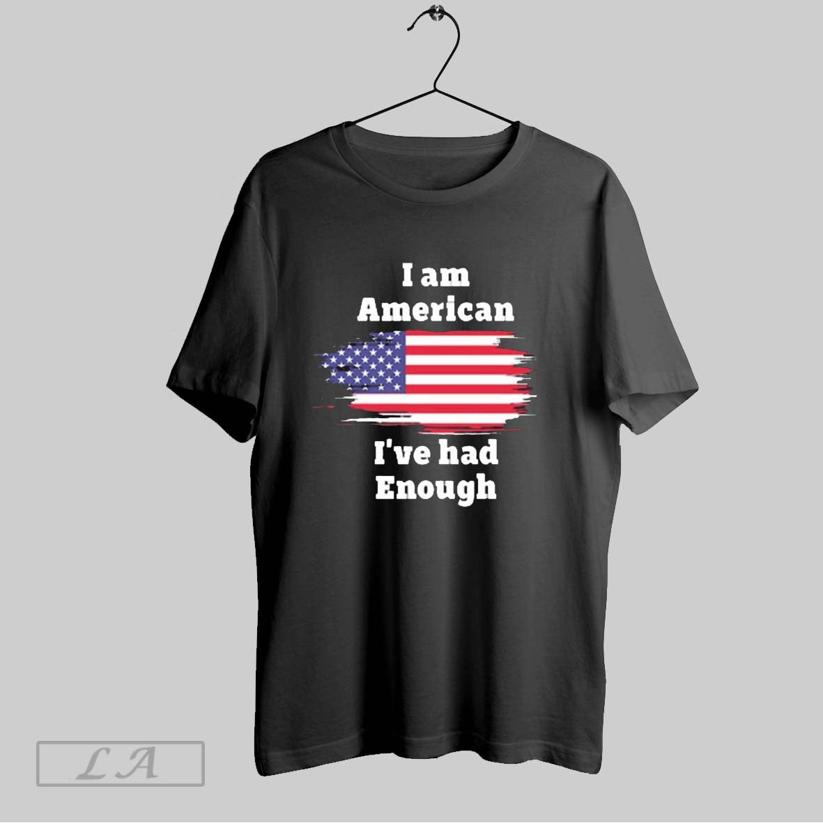 Original I Am American Ive Had Enough American Flag Hoodie Vintage