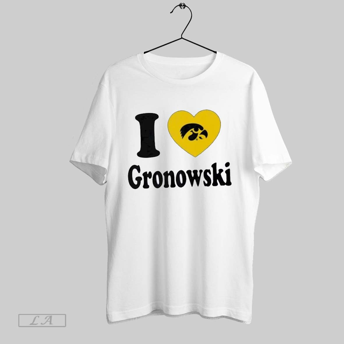 Original I Heart Mark Gronowski Iowa Hawkeyes Shirt Vintage Art