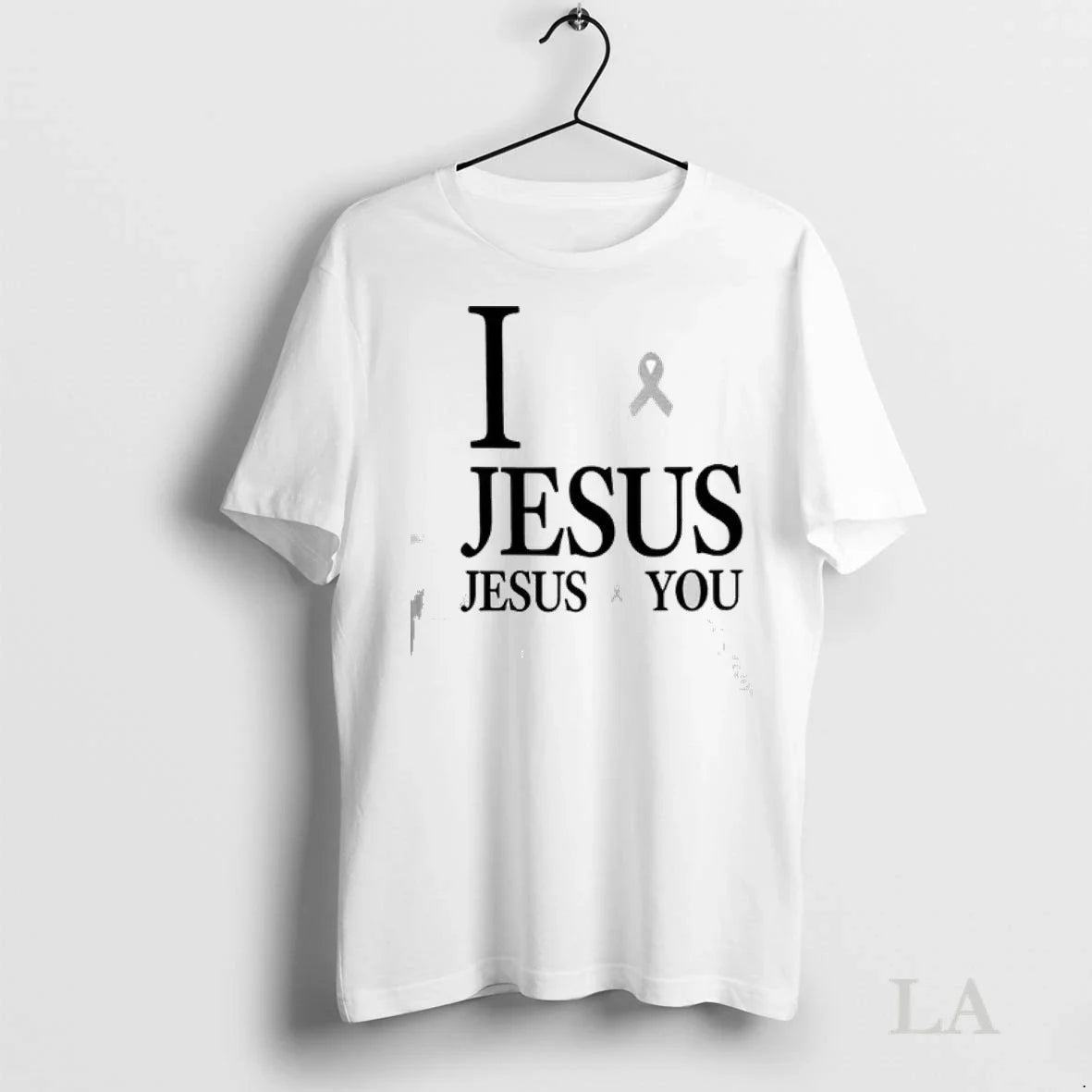 Original I Love Jesus Jesus Loves You Breast Cancer Awarness Ladies