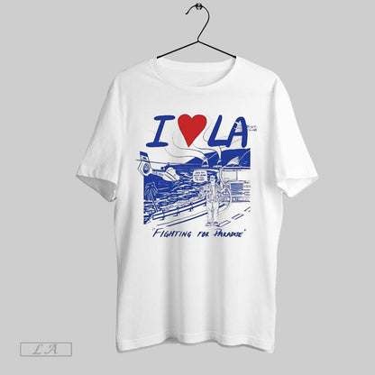 Original I Love La Fighting Paradise Shirt Elegant Fashion