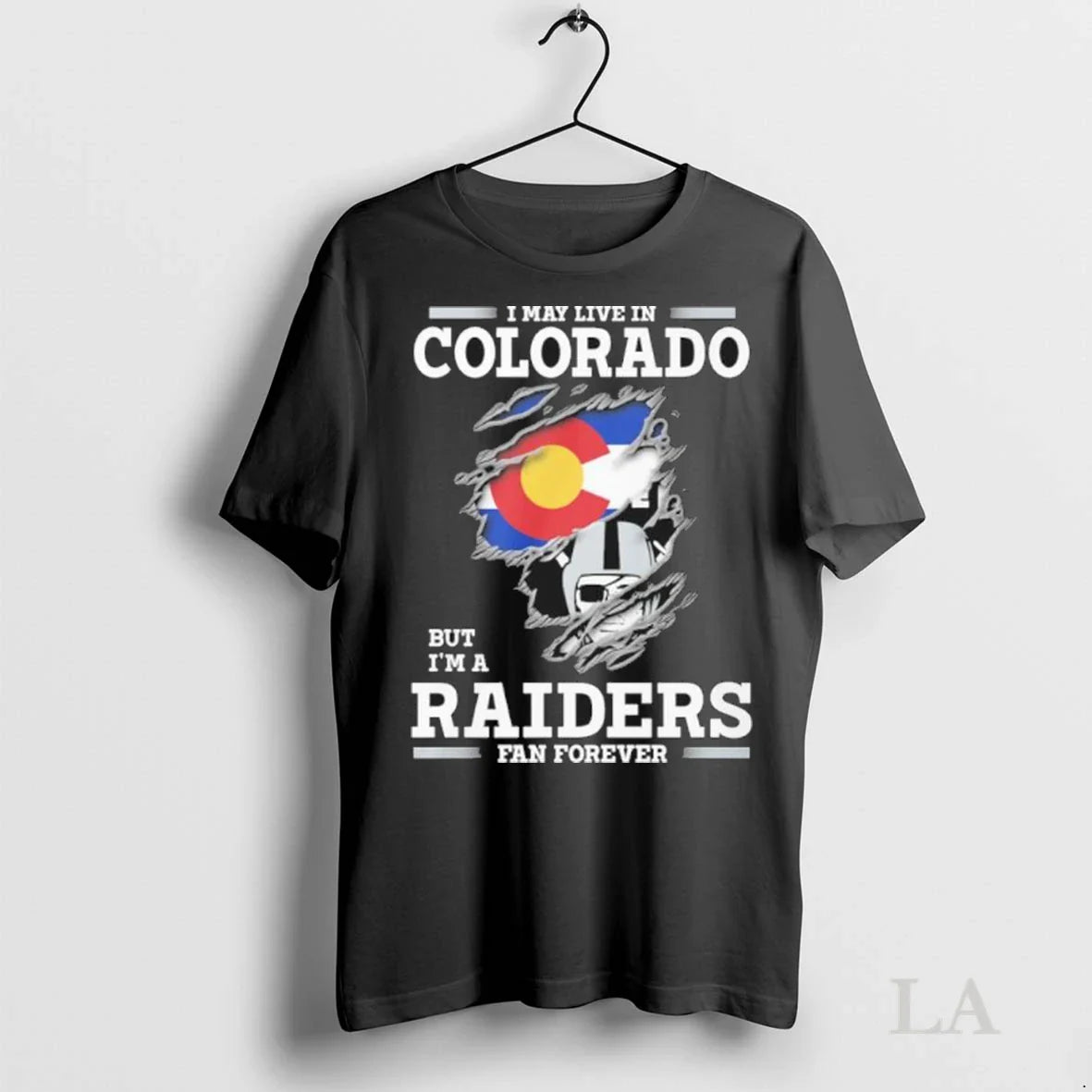 Original I May Live Colorado But Im Las Vegas Raiders Forever Tank