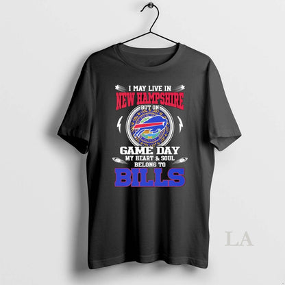 Original I May Live New Hampshire But Game Day My Heart Soul Belong