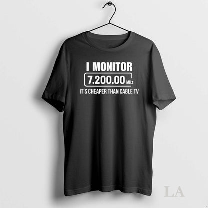Original I Monitor 7200 00 Mhz Its Cheaper Than Cable Tv TShirt Retro