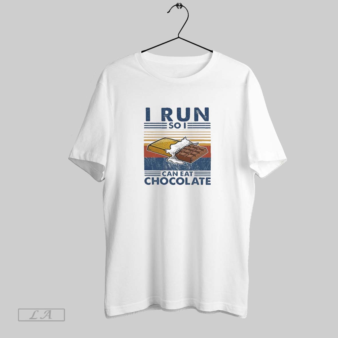 Original I Run So I Can Eat Chocolate TShirt Exclusive Fashion