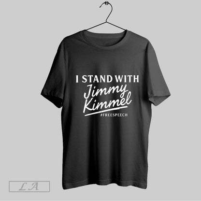 Original I Stand Kimmel Freespeech V Neck Tee Premium Merch