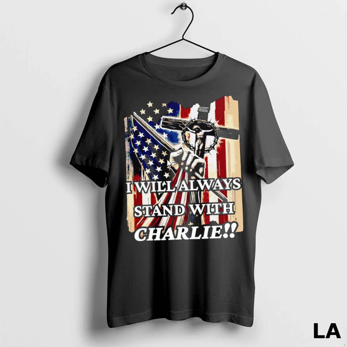 Original I Will Always Stand Charlie Kirk American Flag Sweatshirt