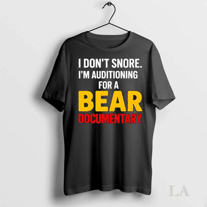 Original I Dont Snore Im Auditioning Bear Documentary Tank Top Unique