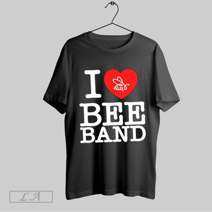 Original I Love Bee Band Heart Shirt Elegant Design
