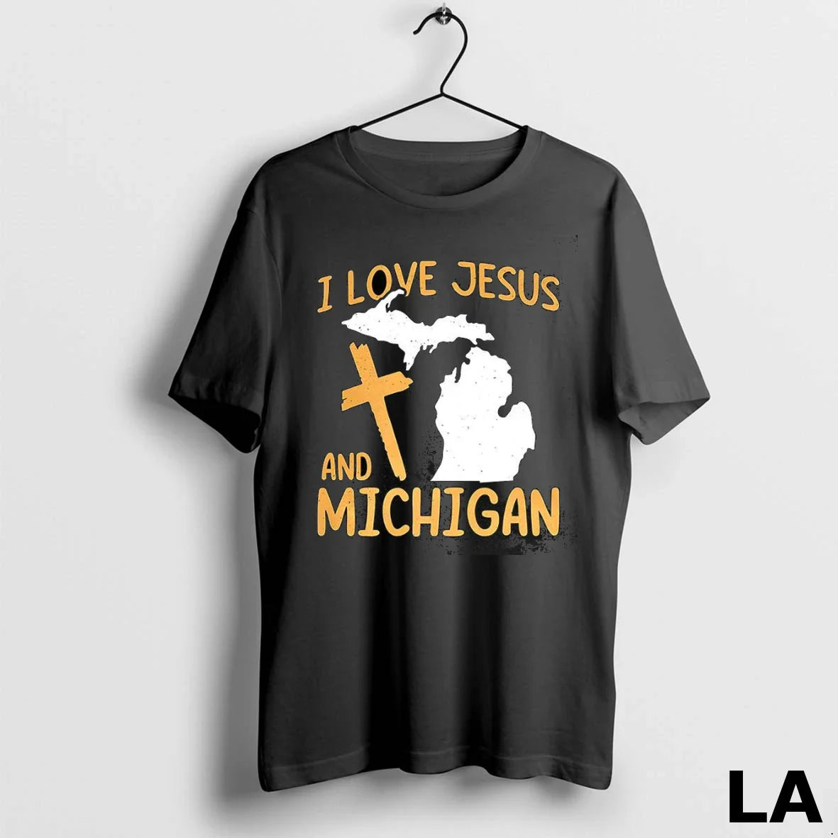 Original I Love Jesus And Michigan Christian Hoodie Designer Apparel