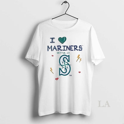Original I Love Seattle Mariners TShirt Classic Fashion