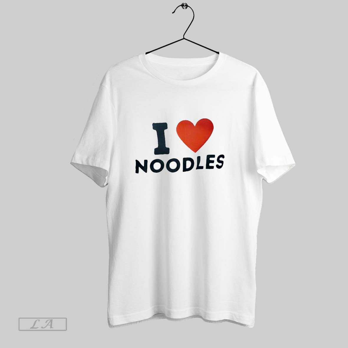 Original I Love Noodles Heart Ladies TShirt Trendy Art