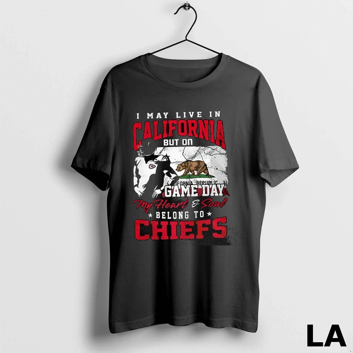 Original I May Live California But Game Day My Heart And Soul Belong