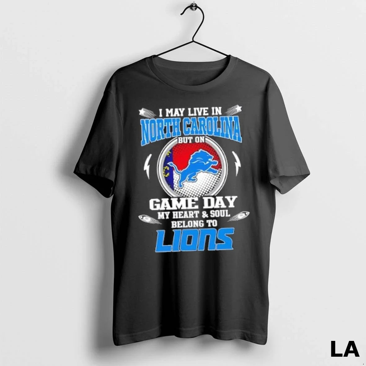 Original I May Live North Carolina But Game Day My Heart And Soul