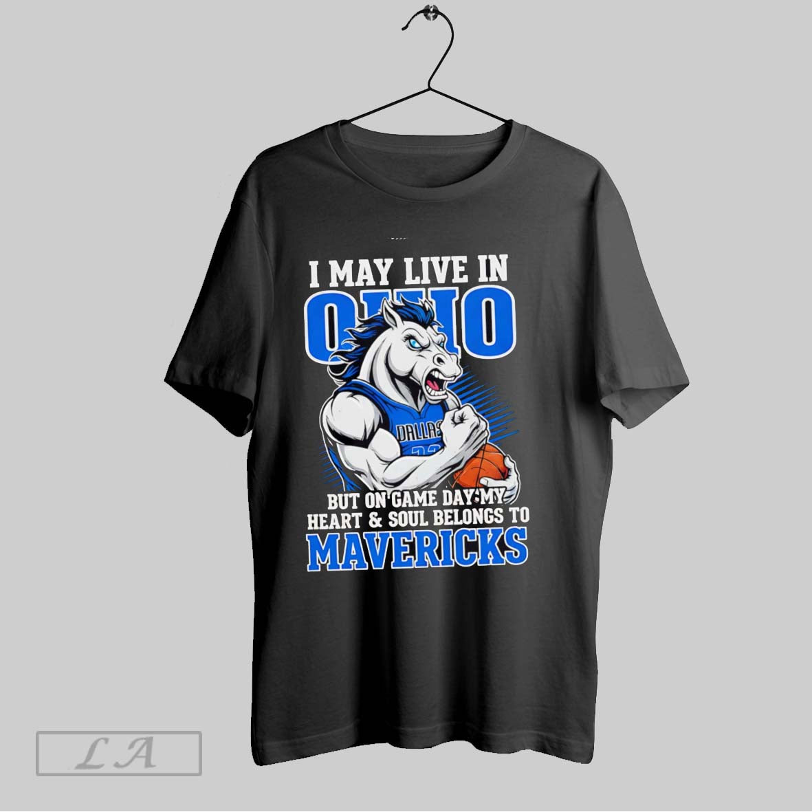 Original I May Live Ohio But Game Day My Heart And Soul Belongs Tee