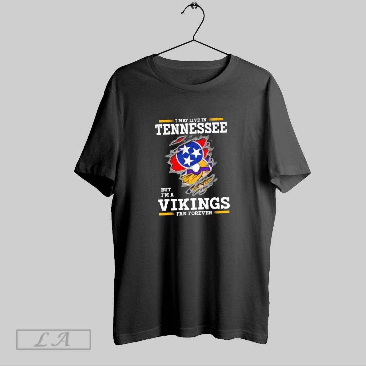 Original I May Live Tennessee But Im Minnesota Vikings Forever Shirt