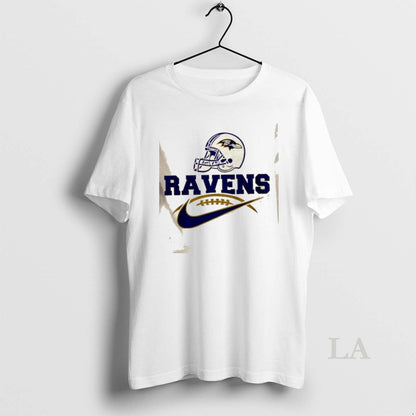 Original I May Not Be Baltimore But Im Ravens Wherever I Am Tee