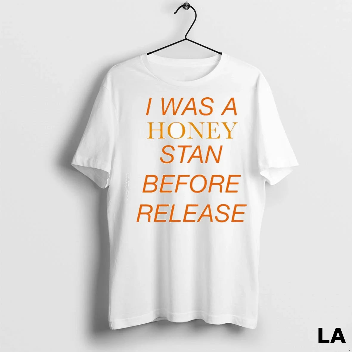 Original I Was Honey Stan Before Release Ladies Tee Retro Apparel