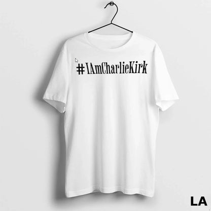 Original Iamcharliekirk Hashtag White Sweatshirt Authentic Apparel