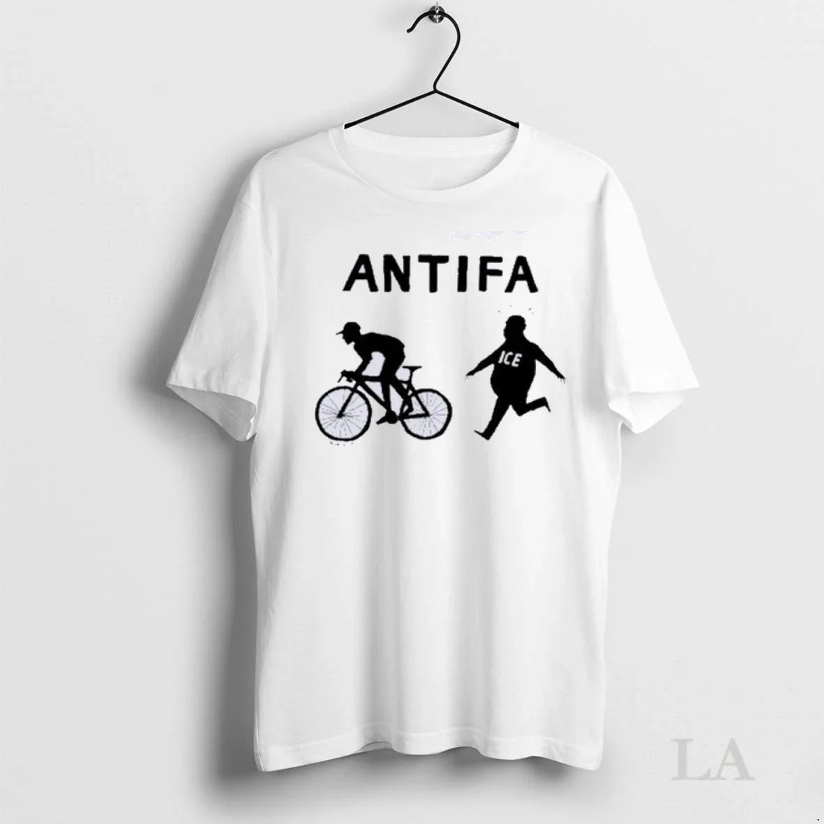Original Ice Antifa Biker TShirt Vintage Fashion