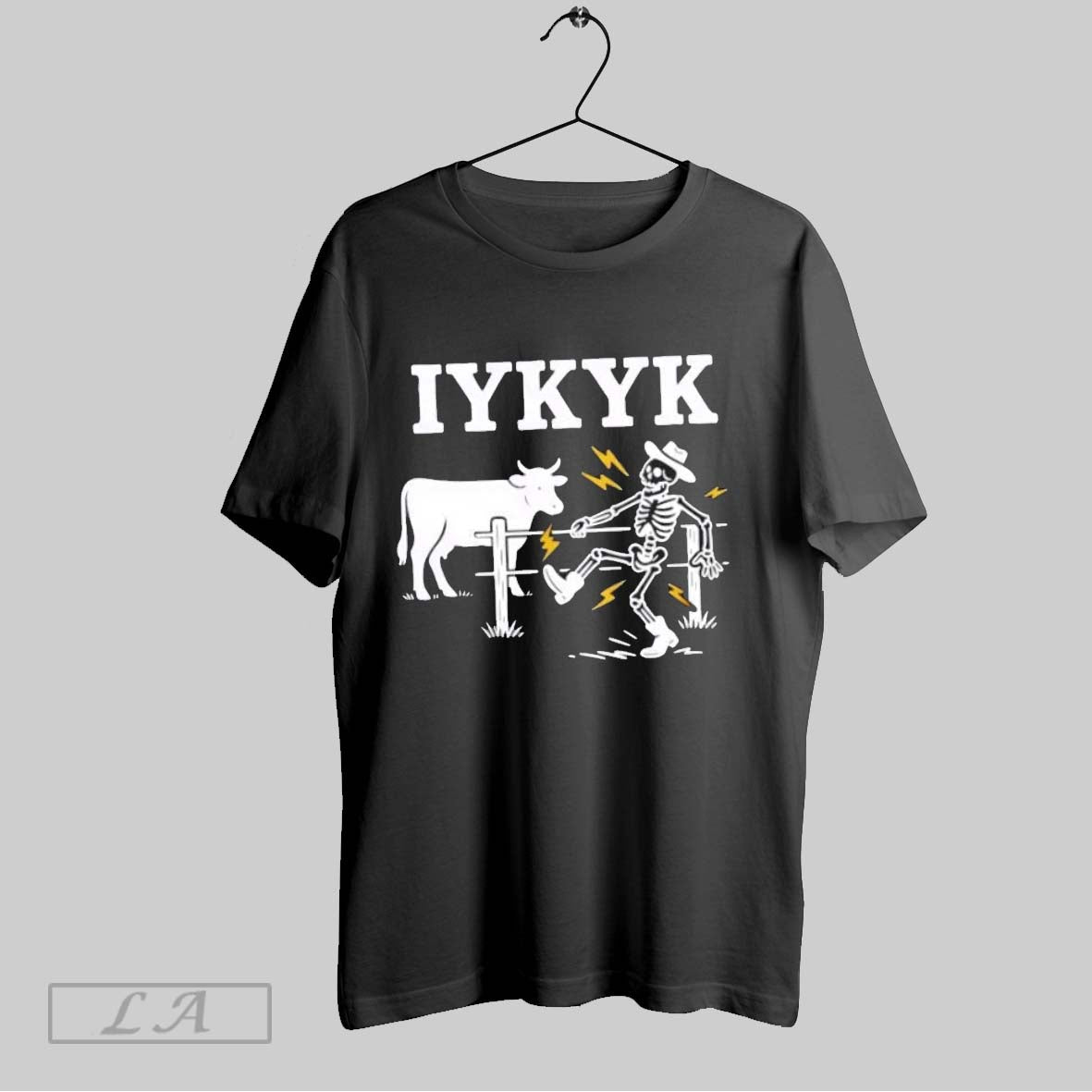 Original Iykyk Electric Fence Cow TShirt Stylish Look