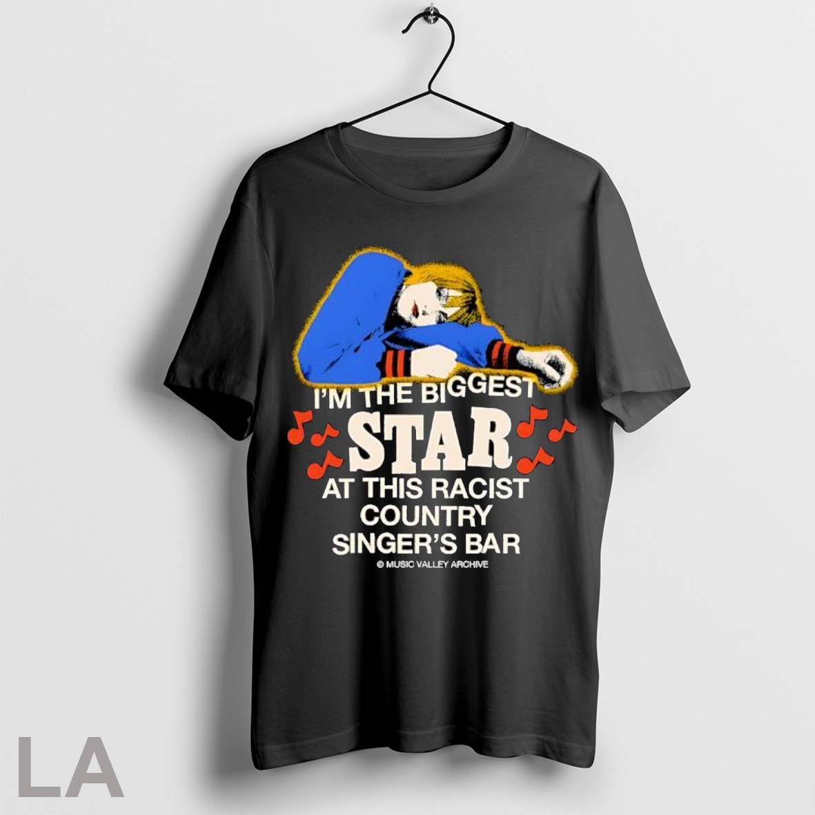 Original Iam Biggest Star This Racist Country Singers Bar Tee Classic