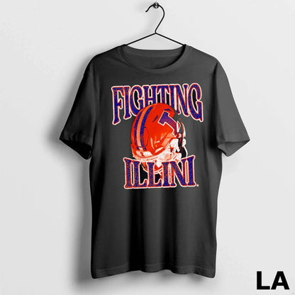 Original Illinois Football Helmet Orange Tank Top Classic Art