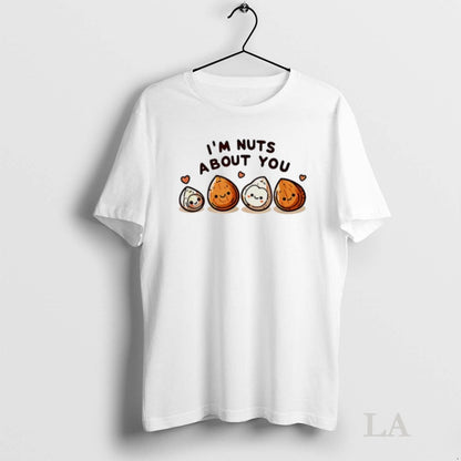 Original Im Nuts About You Cartoon Nut Valentines Day Shirt Stylish