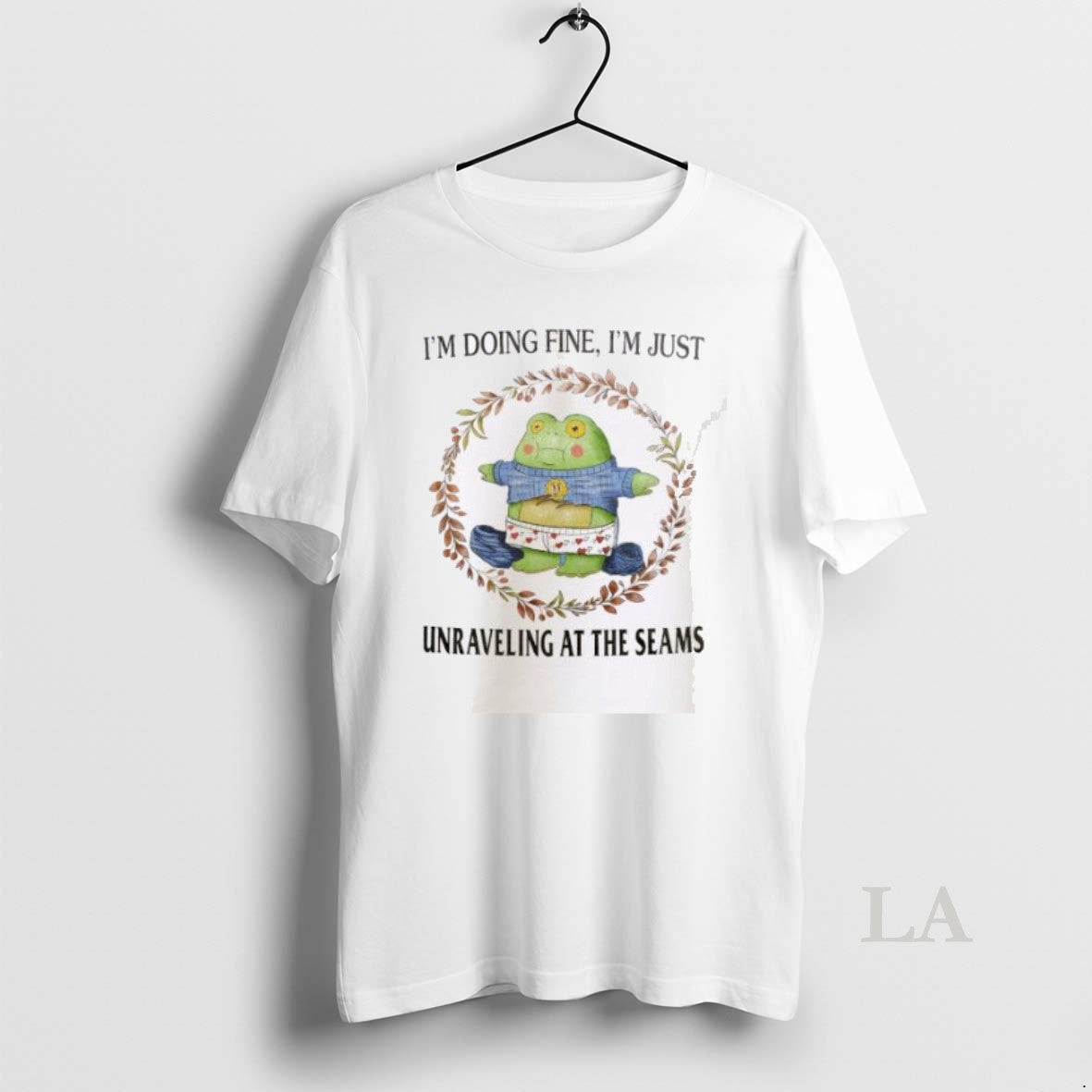 Original Im Doing Fine Im Just Unraveling Seams Tank Top Unique Gift