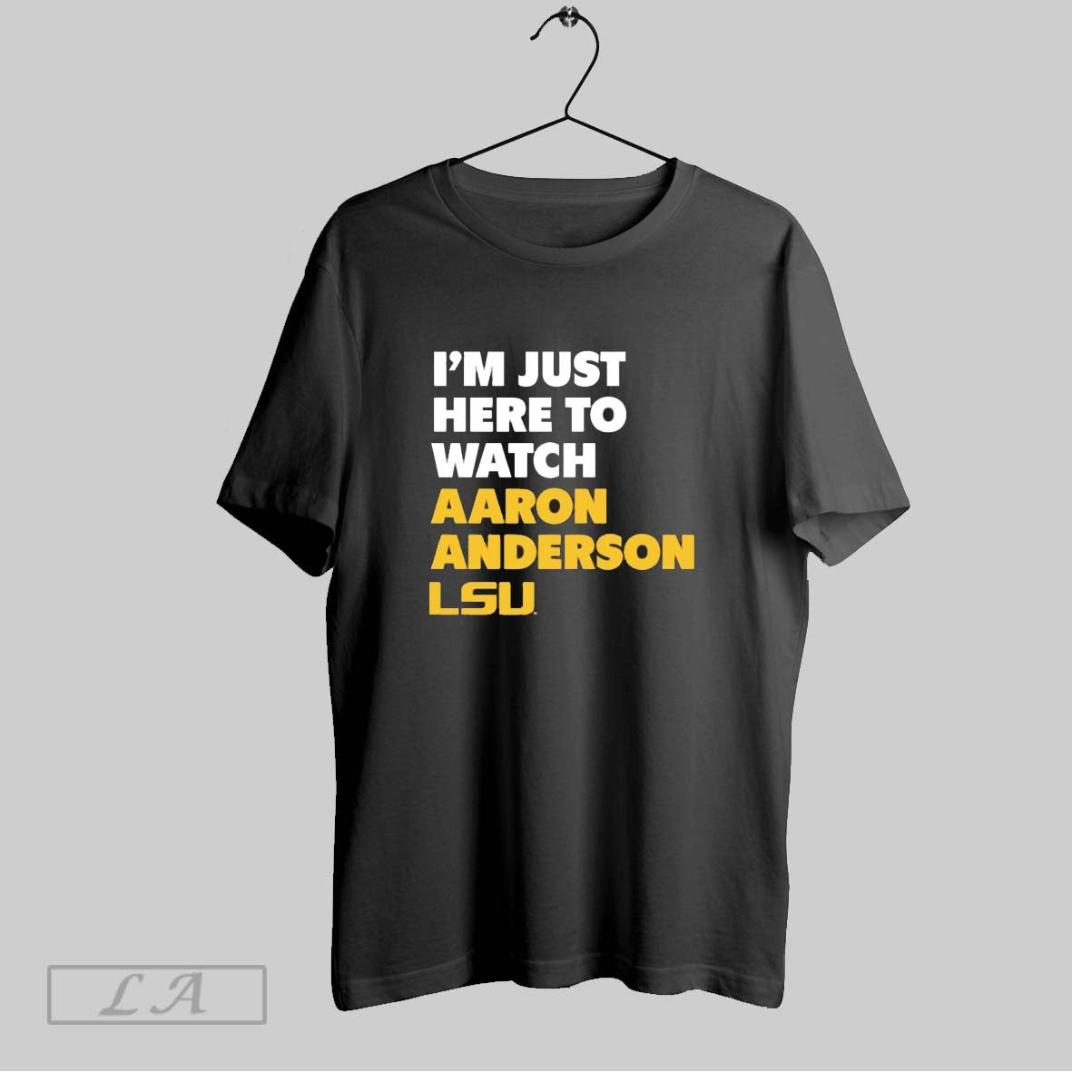 Original Im Just Here To Watch Aaron Anderson Lsu Tigers TShirt Retro