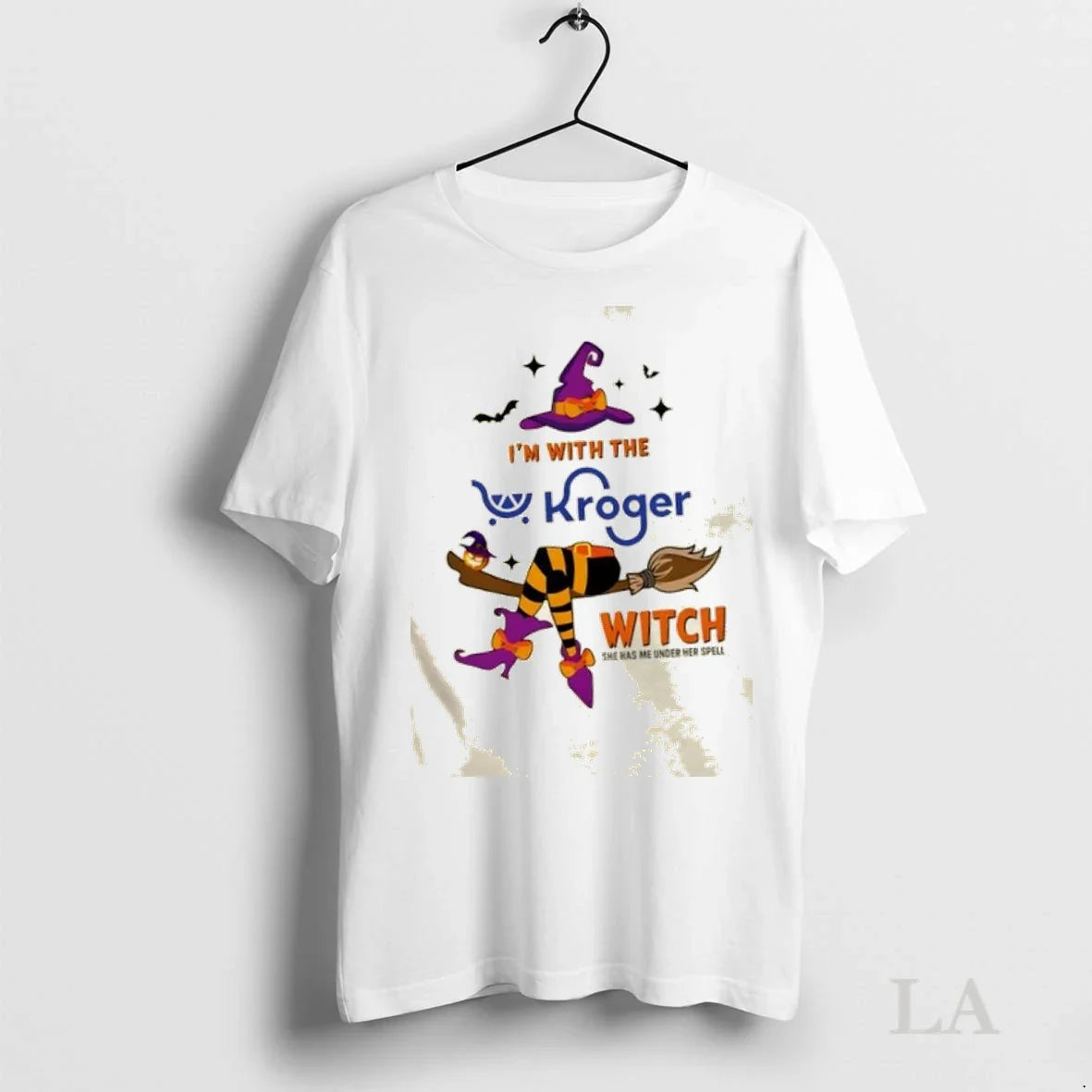 Original Im Kroger Witch She Has Me Under Her Spell Halloween Shirt